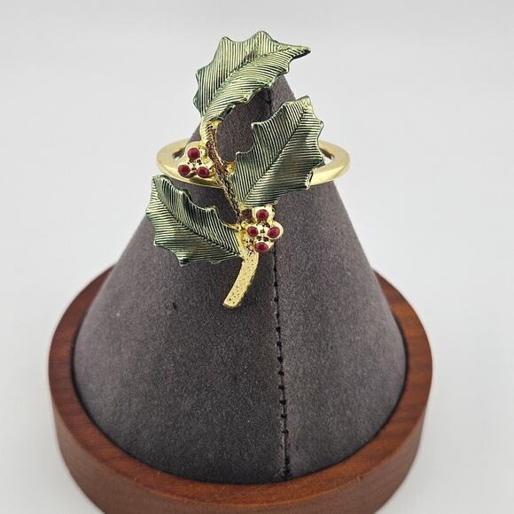 Christmas napkin holders  Holly Mistletoe - Picture 2 of 5
